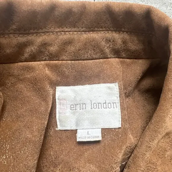 Erin London Women's Brown Jacket Size Large - Picture 3 of 7